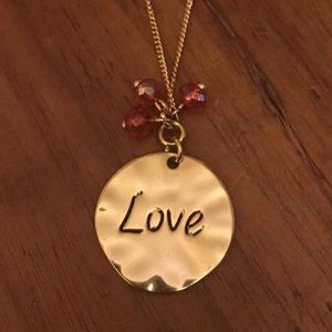 Gold Love Necklace 🎉2 for $7🎉